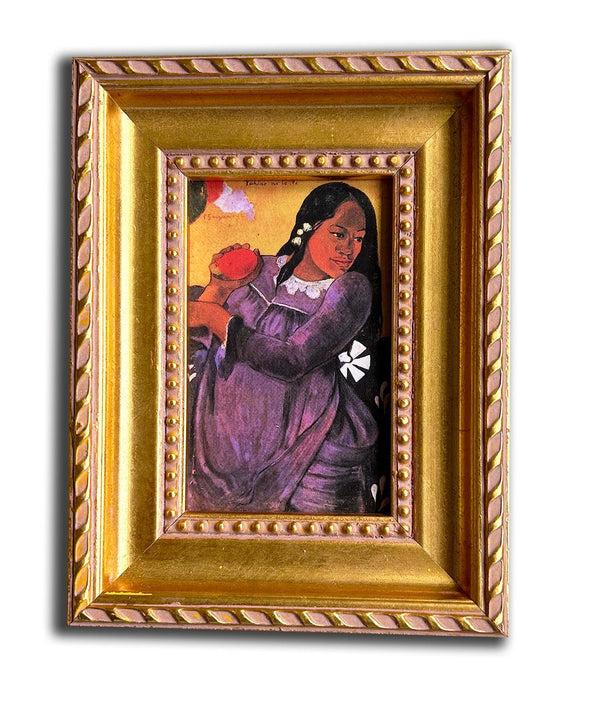 steve art gallery Vahine no te vi Woman with a Mango Paul Gauguin 9 5x7 5 cm