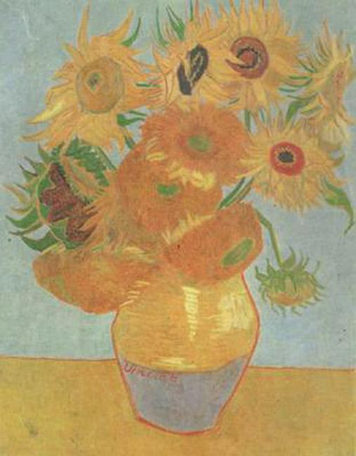 steve art gallery vase with Twelve Sunflowers Vincent Van Gogh 40x50cm