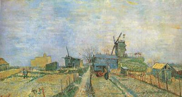 steve art gallery Vegetable Garden in Montmartre Vincent Van Gogh 44.8x81cm