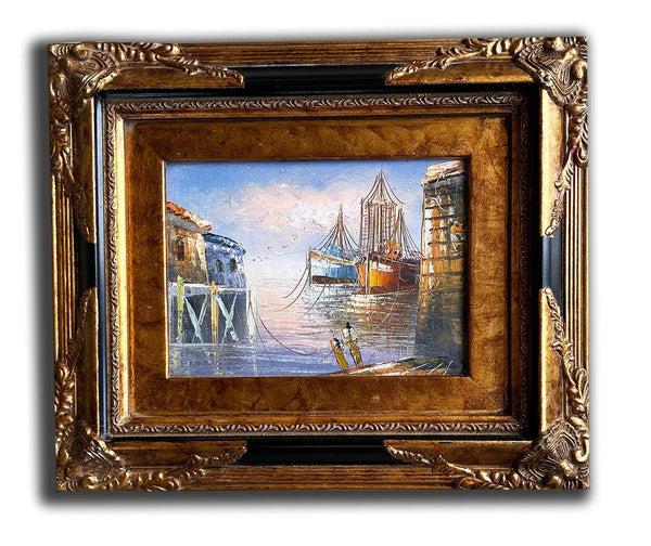Steve Art Gallery Venice And Port Hand-painted 25x30 Cm Eller 10x12 Ins