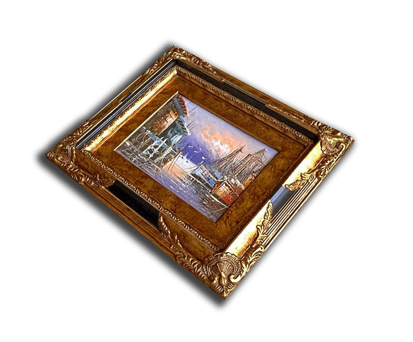 Steve Art Gallery Venice And Port Hand-painted 25x30 Cm Eller 10x12 Ins