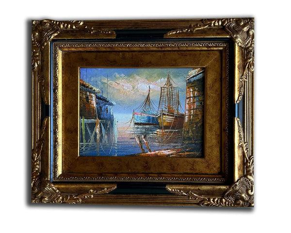 Steve Art Gallery Venice And Port Hand-painted 25x30 Cm Eller 10x12 Ins