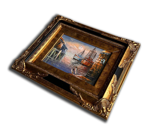 Steve Art Gallery Venice And Port Hand-painted 25x30 Cm Eller 10x12 Ins