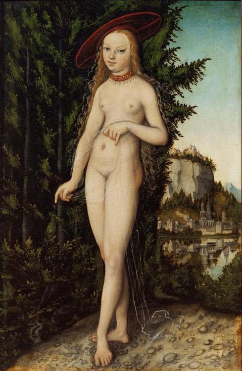 steve art gallery Venus in a Landscape Lucas Cranach 38x25cm