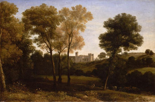 steve art gallery View of La Crescenza Claude Lorrain 60x40cm