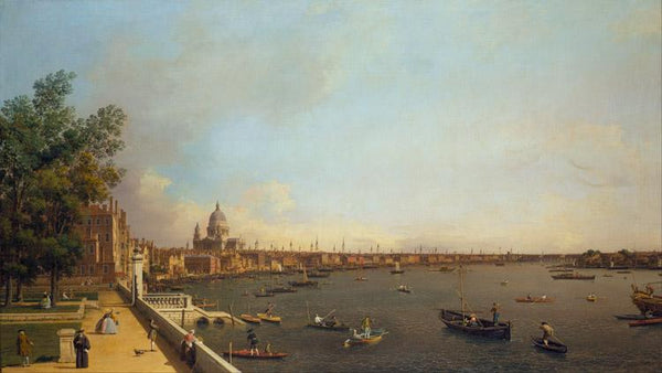 steve art gallery View of London The Thames from Somerset House Canaletto 80x40cm