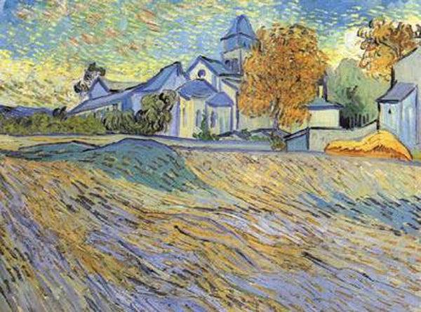 steve art gallery View of the Church of Saint-Paul de-Mausole Vincent Van Gogh 44.5x60cm