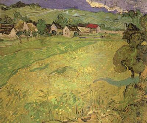 steve art gallery View of Vesseots near Auvers Vincent Van Gogh 55x65cm