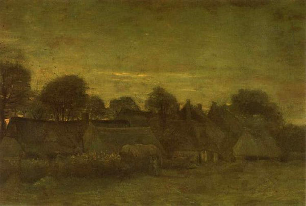 steve art gallery Village at Sunset Vincent Van Gogh 57x82cm