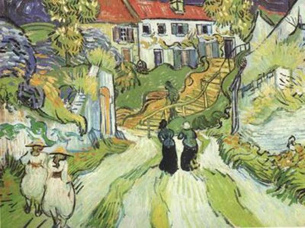 steve art gallery Village Street and Steps in Auers with Figures Vincent Van Gogh