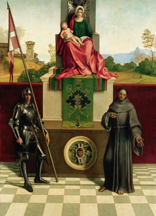 steve art gallery Virgin and Child with SS Francis and Liberalis Giorgione 50x40cm