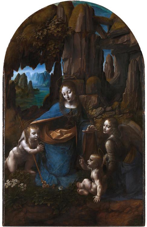 steve art gallery Virgin of the Rocks completed LEONARDO da Vinci 60x40cm