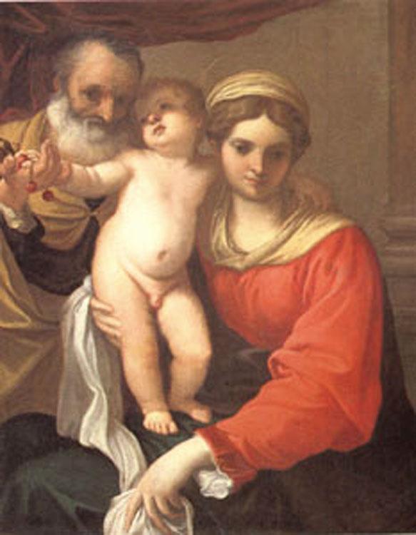 steve art gallery Virgin with Cherries.Annibale Carracci 50x40cm
