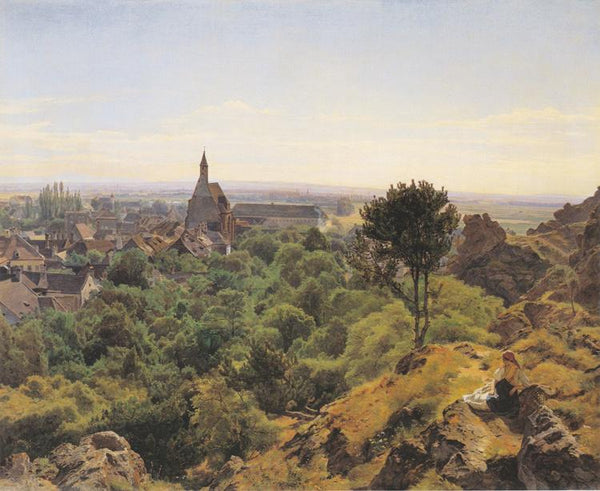 steve art gallery Waldmuller View of Modling Ferdinand Georg Waldmuller 50x40cm