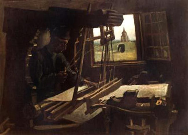 steve art gallery Weaver near an Open Window Vincent Van Gogh 50x40cm