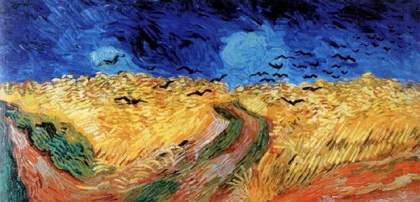 steve art gallery wheat field with crows Vincent Van Gogh 80x40cm