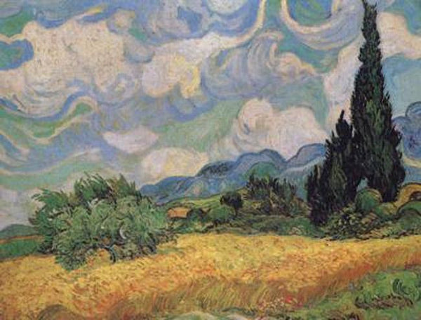 steve art gallery Wheat Field with Cypresses at the Haute Galline near Vincent Van Gogh