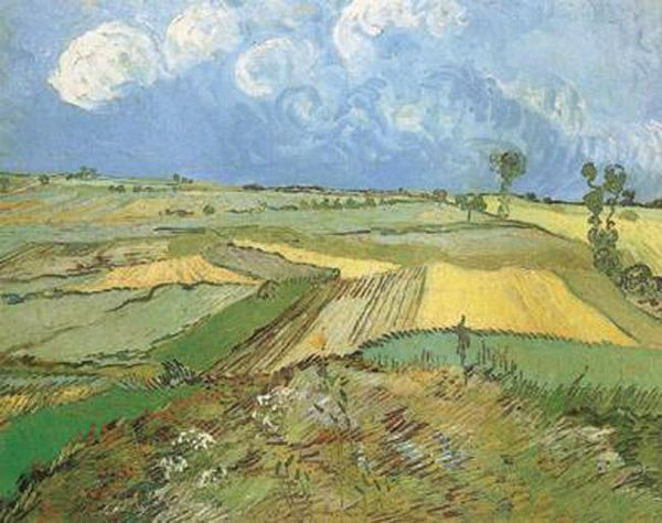 steve art gallery Wheat Fields at Auvers under Clouded Sky Vincent Van Gogh 50x40cm