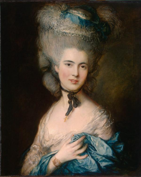 steve art gallery Woman in Blue Thomas Gainsborough 76x64cm