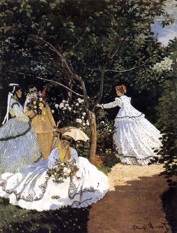 steve art gallery Women in the Garden Claude Monet 50x40cm