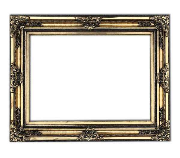 Steve Art Gallery Wooden Frame In Golden Color 20x24 Ins