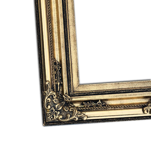 Steve Art Gallery Wooden Frame In Golden Color 20x24 Ins