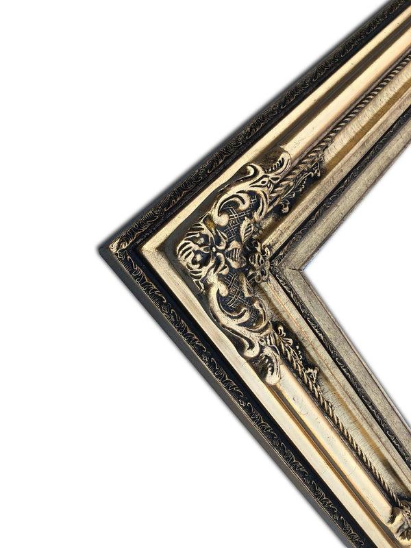 Steve Art Gallery Wooden Frame In Golden Color 20x24 Ins