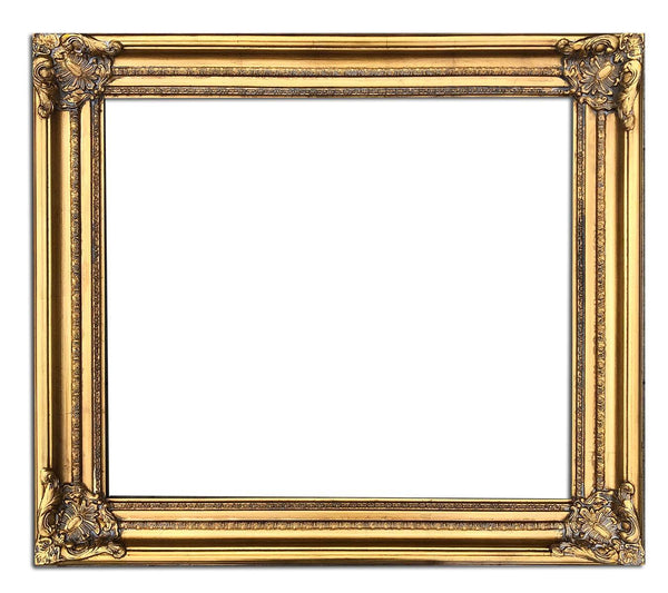 Steve Art Gallery Wooden Frame In Golden Color 20x24 Ins Or 50x60 Cm