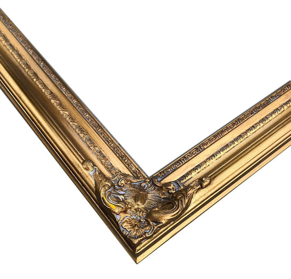 Steve Art Gallery Wooden Frame In Golden Color 20x24 Ins Or 50x60 Cm