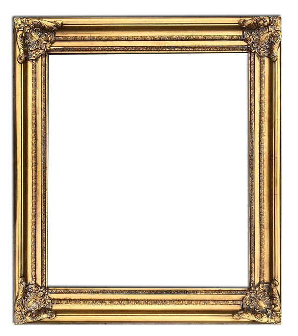 steve art gallery Wooden frame in golden color 20x24 ins or 50x60 cm