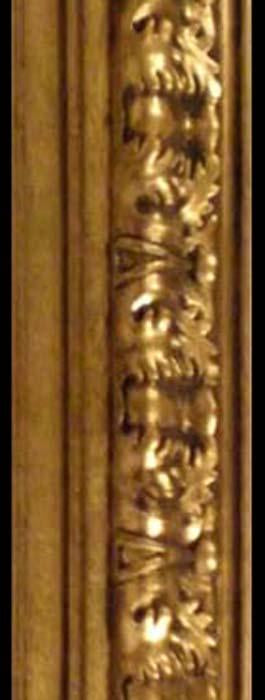 Steve Art Gallery Wooden Frame In Golden Color 24x36 Ins