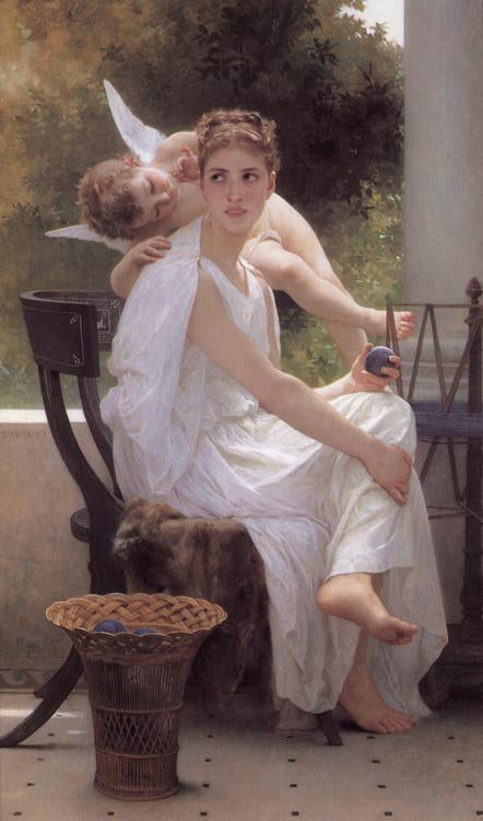 steve art gallery Work Interrupted Adolphe William Bouguereau 60x40cm