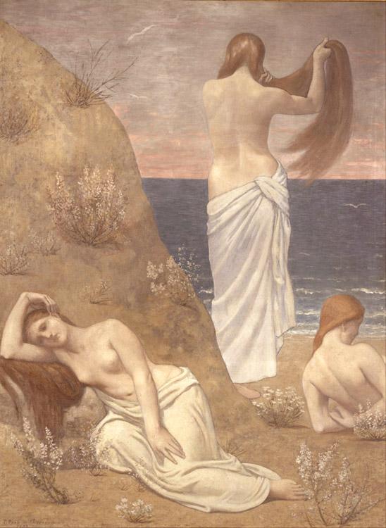 steve art gallery Young Girls at the Seaside Pierre Puvis de Chavannes 61x47cm