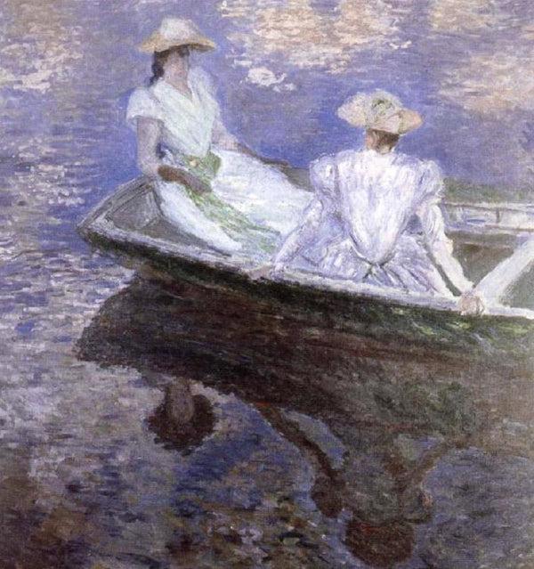 steve art gallery Young Girls in a boat Claude Monet 50x50cm