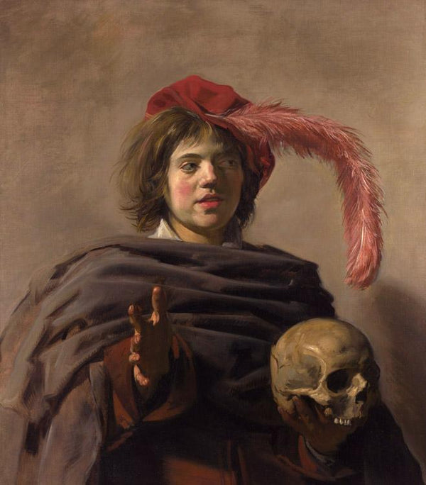 steve art gallery Young Man with a Skull Frans Hals 60x50cm