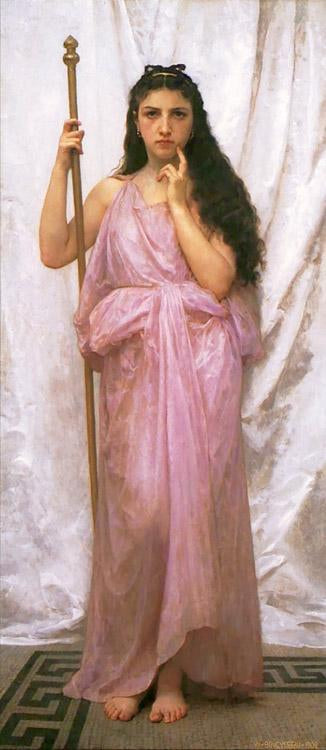 steve art gallery Young Priestess Adolphe William Bouguereau 80x40cm