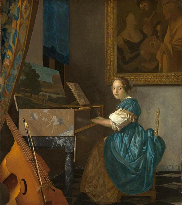 steve art gallery Young Woman Seated at a Virginal Jan Vermeer 51.5x45.5cm