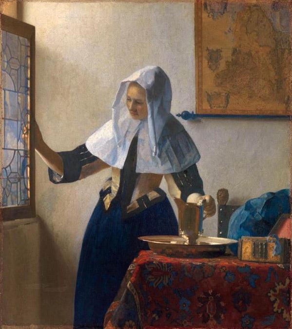 steve art gallery Young Woman with a Water Jug wer Johannes Vermeer 45.7x40.6cm