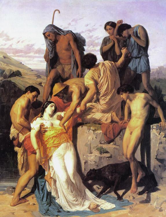 steve art gallery Zenobia.found by shepherds on Adolphe William Bouguereau 50x40cm