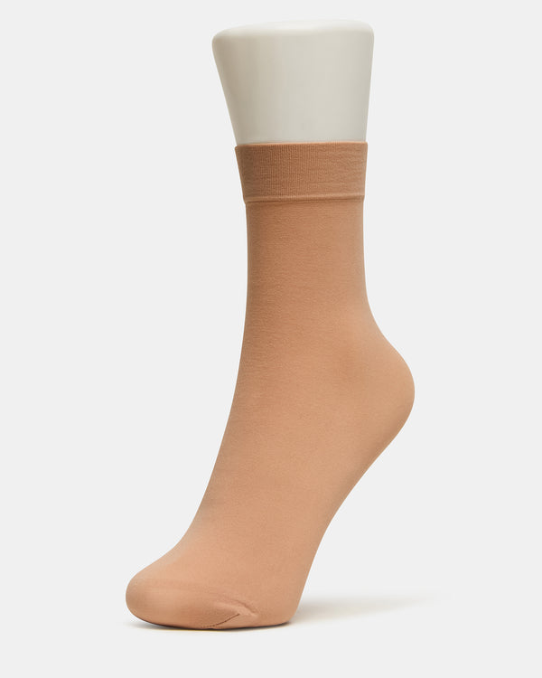 Steve Madden 2 Flower Pack Sheer Anklet Socks Vanilla 2FLOWERPACKSHEERANKLETSOCKS