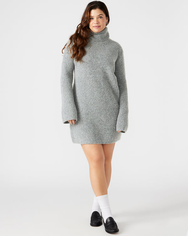 Steve Madden Abbie Sweater Dress Grey ABBIESWEATERDRESS