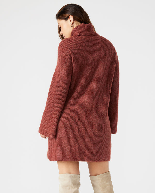 Steve Madden Abbie Sweater Dress Rust ABBIESWEATERDRESSRUST