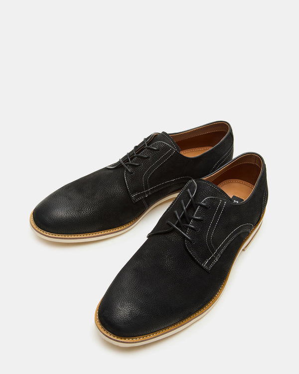 Steve Madden Alvarez Black Nubuck ALVAREZ MEN'S SHOES