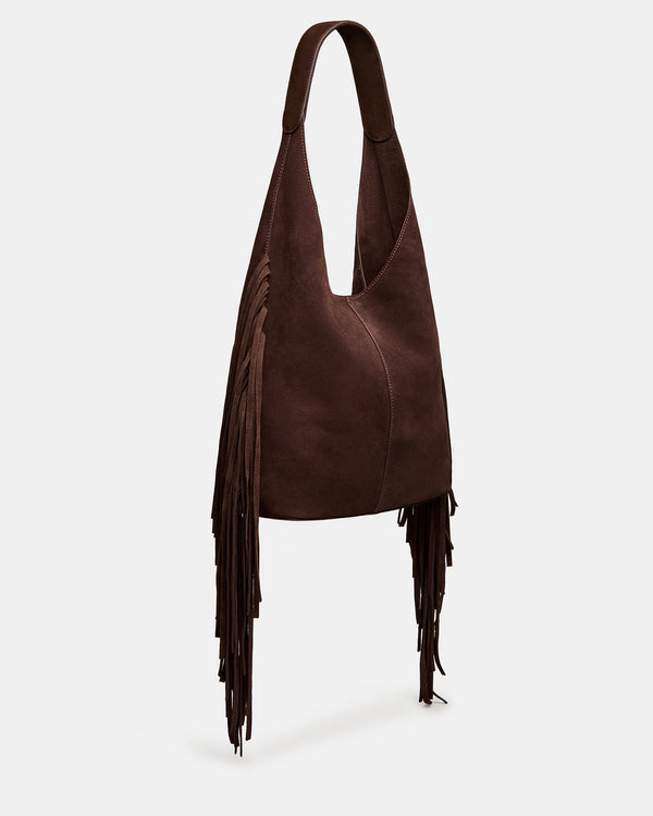 Steve Madden Autumn Fringe Bag Chocolate AUTUMNFRINGEBAG
