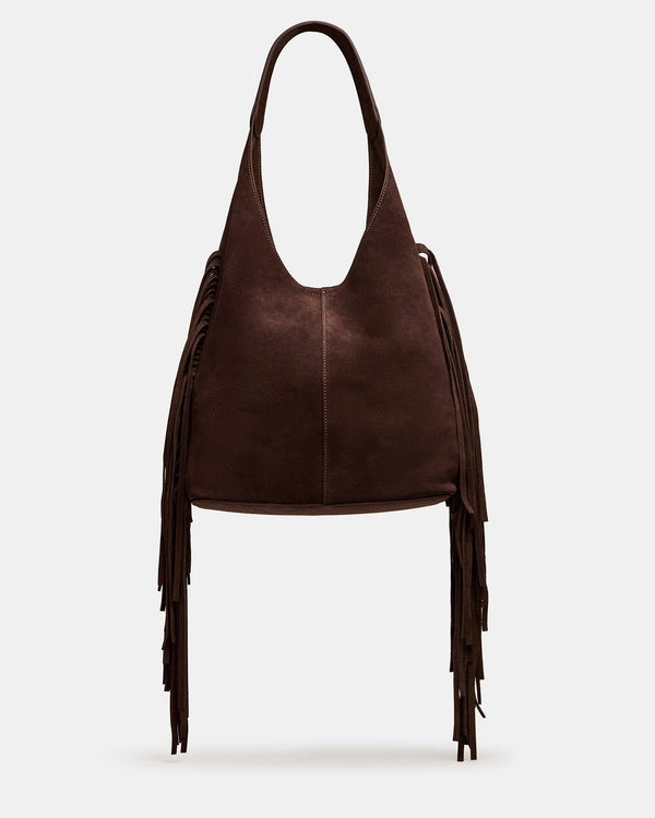 Steve Madden Autumn Fringe Bag Chocolate AUTUMNFRINGEBAG