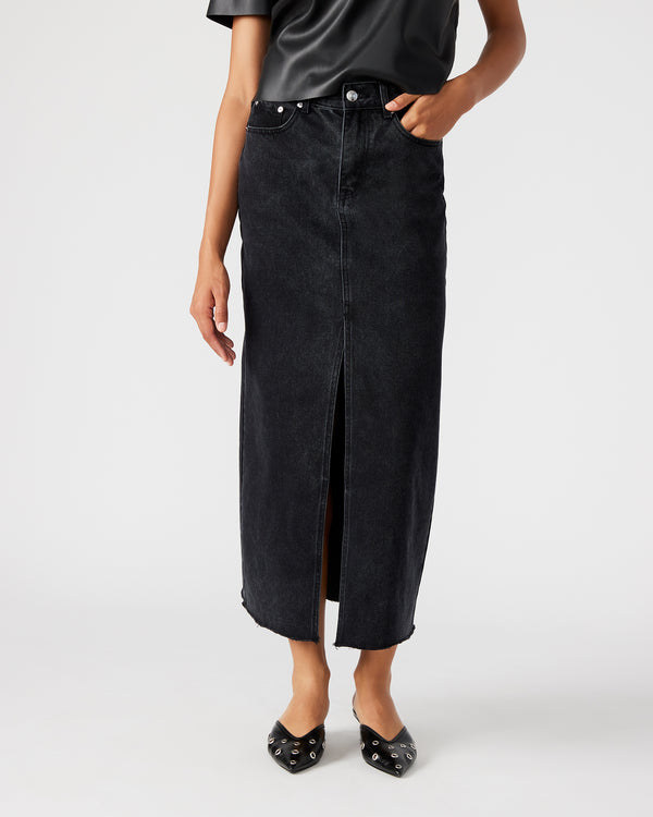 Steve Madden Avani Denim Skirt Black AVANIDENIMSKIRTBLACK
