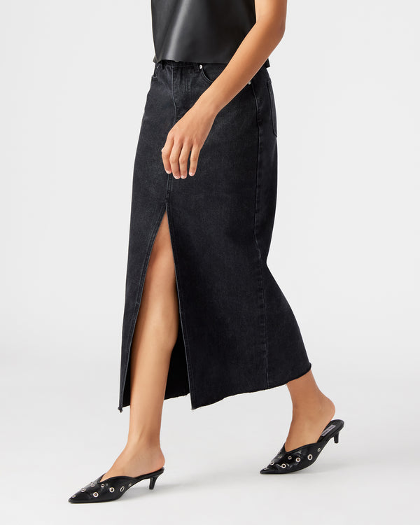 Steve Madden Avani Denim Skirt Black AVANIDENIMSKIRTBLACK