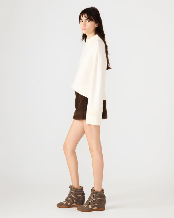 Steve Madden Aviva Faux Fur Skirt Dark Espresso AVIVAFAUXFURSKIRT