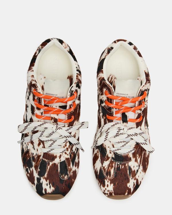 Steve Madden Aziel Brown Cow Print AZIELBROWNCOWPRINT
