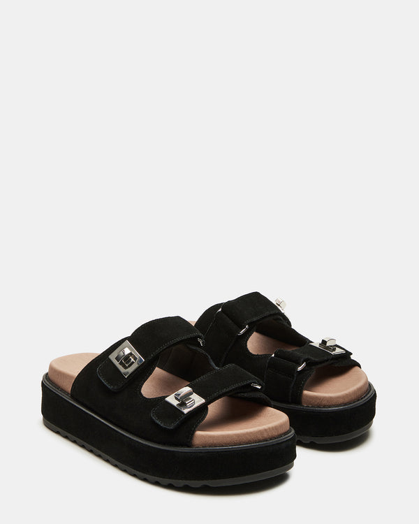 Steve Madden Bigschmona Black/black Suede BIGSCHMONA